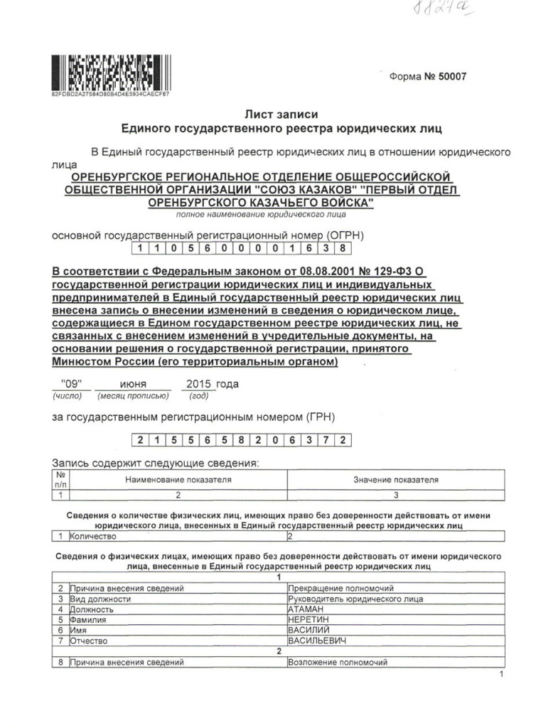 Регистрационные документы (фото)