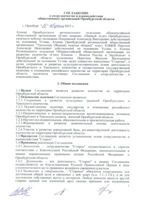 Соглашение о сотрудничестве и взаимодействии общественных организаций Оренбургской области (фото)